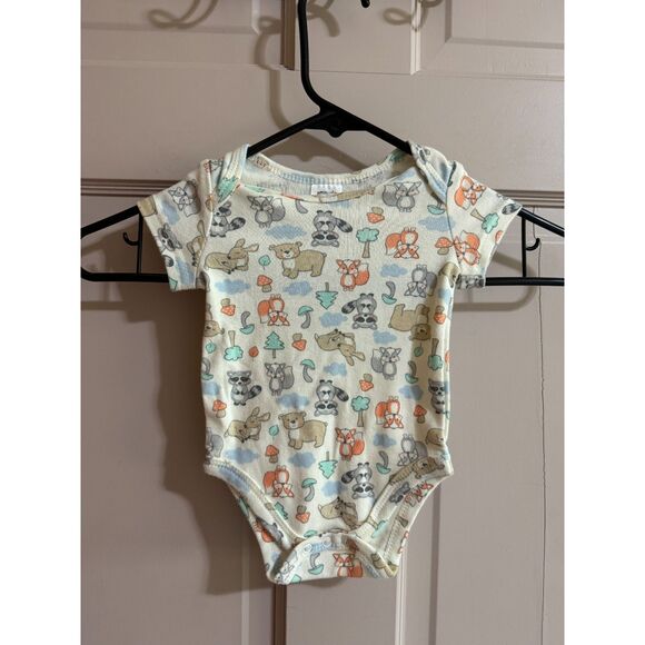 attitude baby 0-3 Month Unisex Forest Theme Animals One Piece - Picture 1 of 6